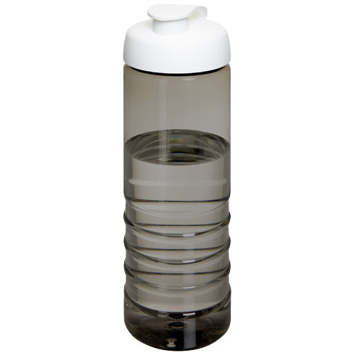 Bouteille sport personnalisable 750 ml Ocean Plastic H2O Active® Charbon et Blanc